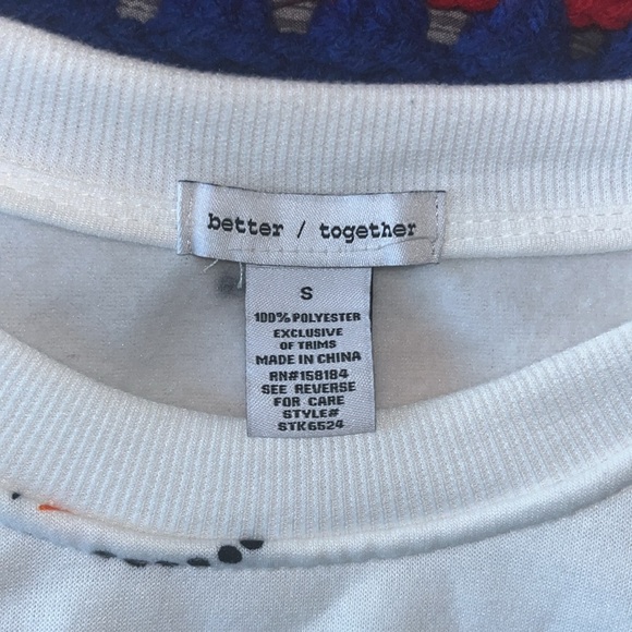 White Girl Sweatshirt Snowman Face Smile - Picture 3 of 17